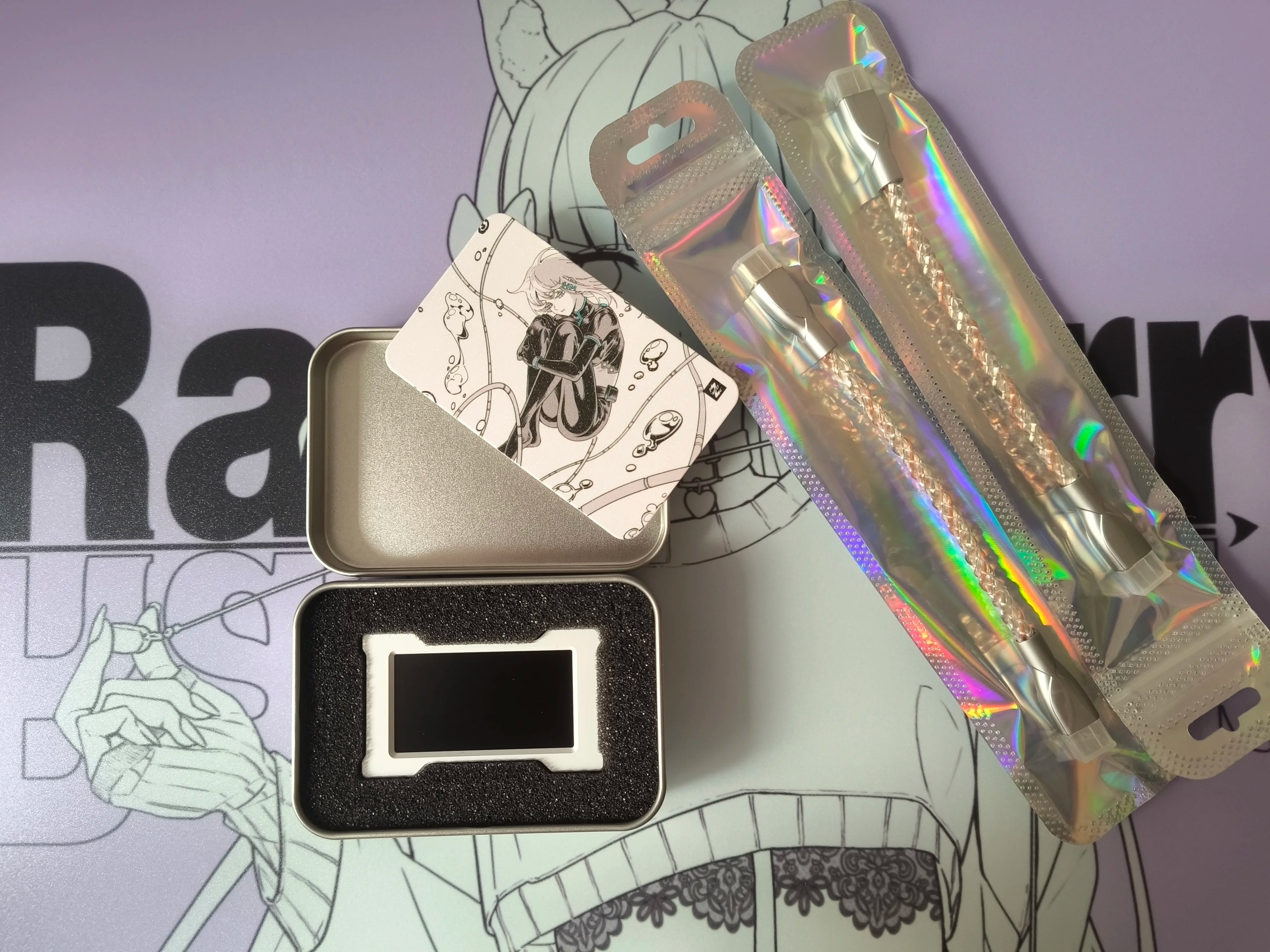 HMLAB ZNEO Gaming USB Hub - 2-To-3 Port, 8K Hz, Independent Power, with Screen, Trendy for Gaming Ambience Desk Setup