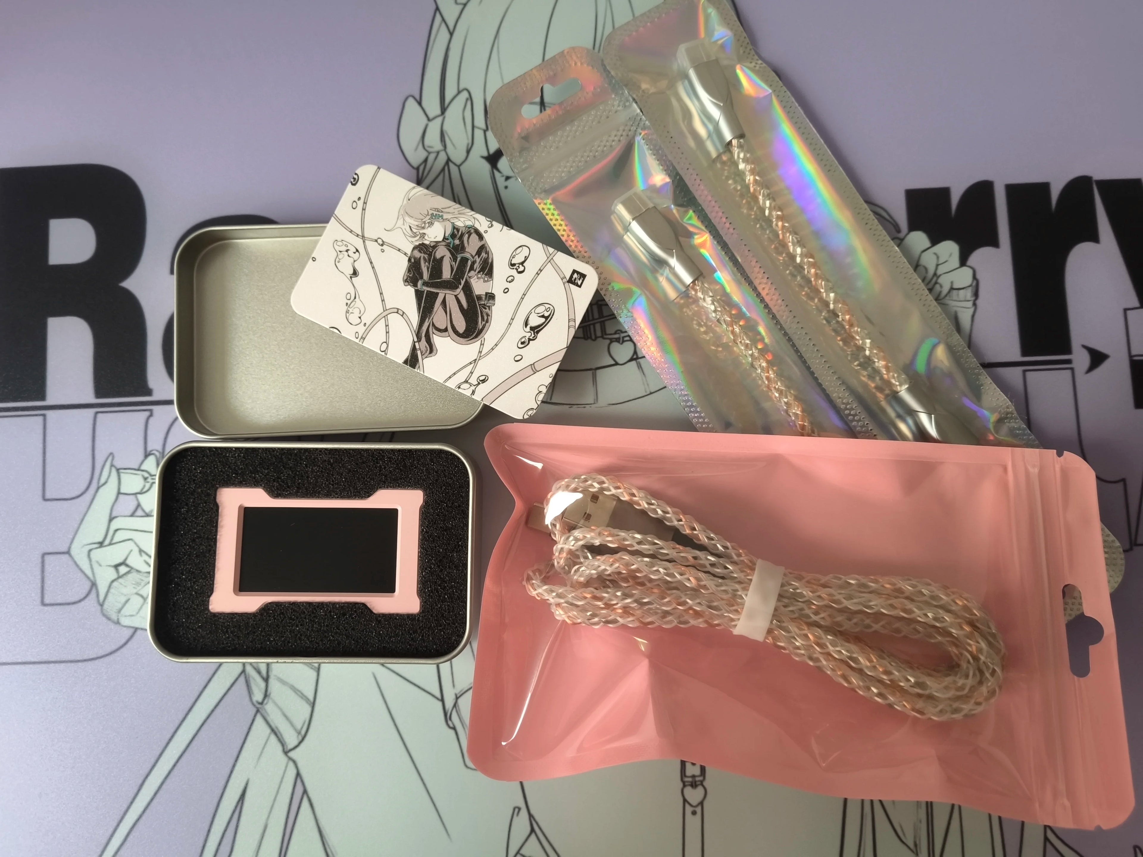 HMLAB ZNEO Gaming USB Hub - 2-To-3 Port, 8K Hz, Independent Power, with Screen, Trendy for Gaming Ambience Desk Setup