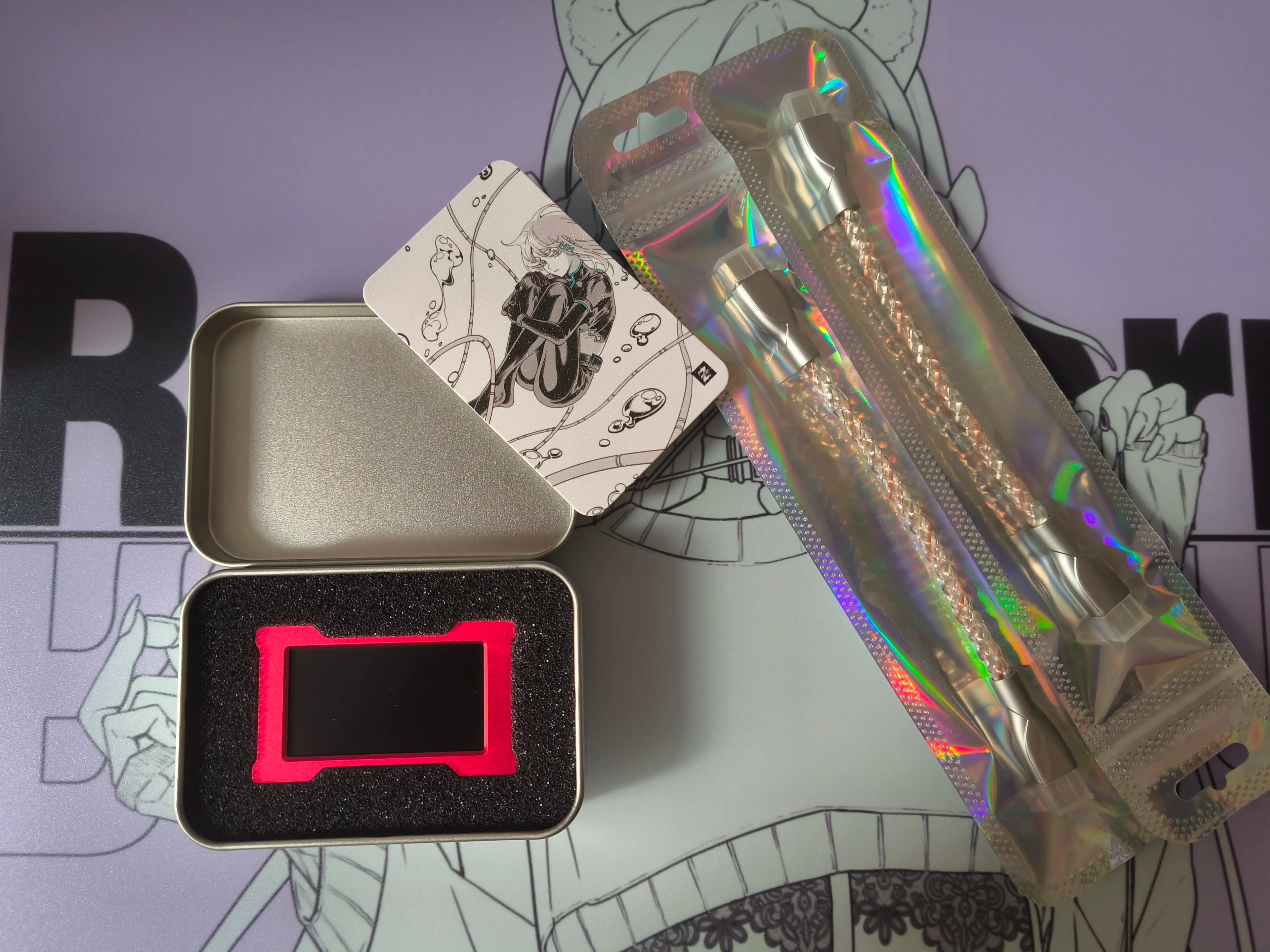 HMLAB ZNEO Gaming USB Hub - 2-To-3 Port, 8K Hz, Independent Power, with Screen, Trendy for Gaming Ambience Desk Setup