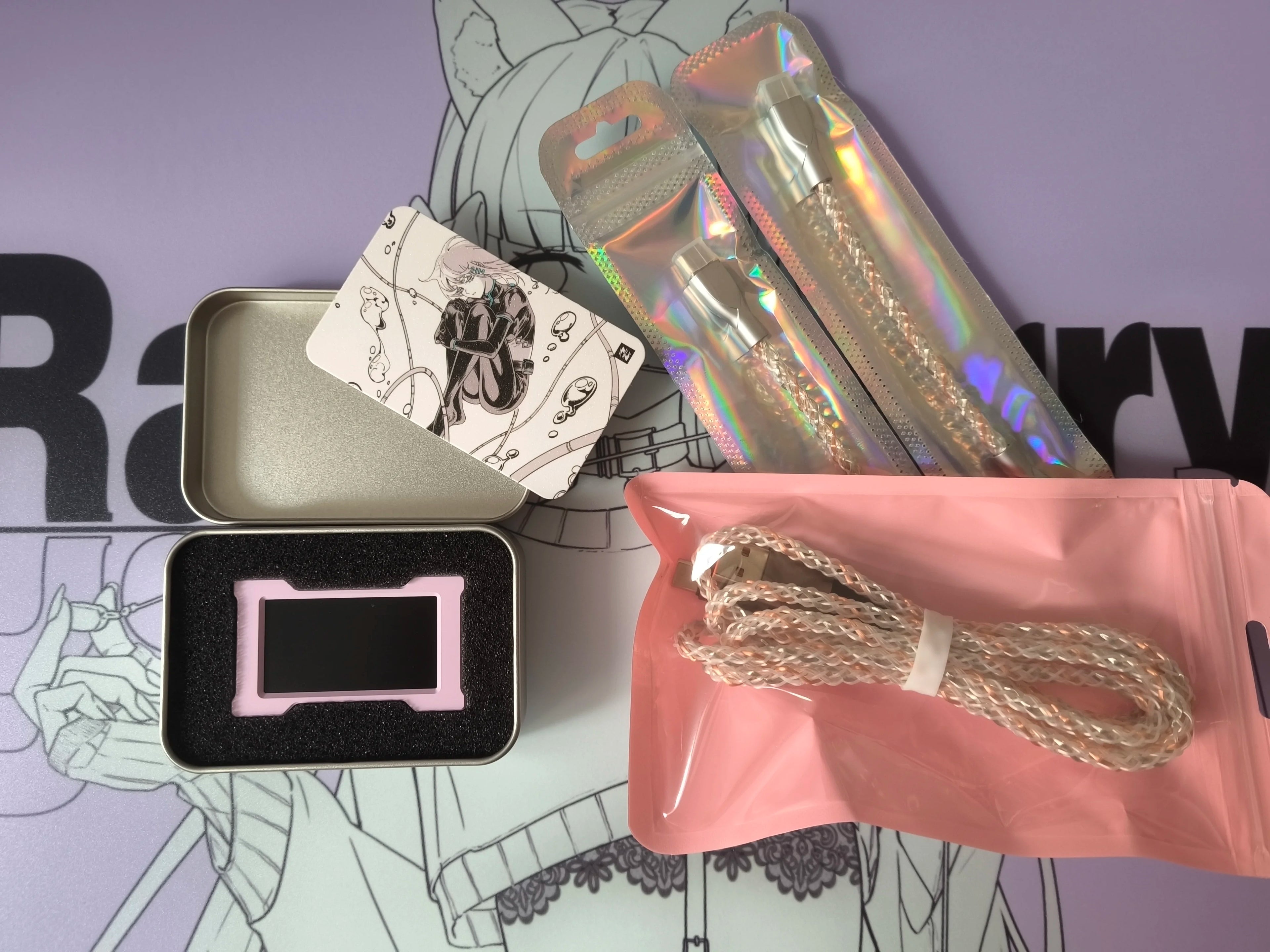 HMLAB ZNEO Gaming USB Hub - 2-To-3 Port, 8K Hz, Independent Power, with Screen, Trendy for Gaming Ambience Desk Setup