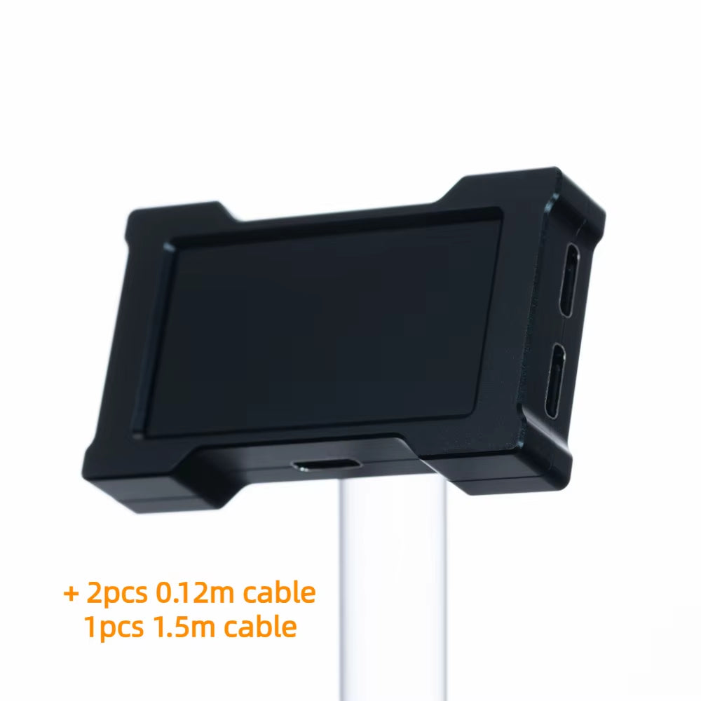 HMLAB ZNEO Gaming USB Hub - 2-To-3 Port, 8K Hz, Independent Power, with Screen, Trendy for Gaming Ambience Desk Setup